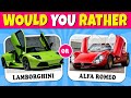 Would You Rather…? Luxury Car Edition 🚗🚙