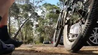 Curve Cycling Grovel (Kevin) Steel Gravel Bike Riding the Red Hill Mountain Bike Trails