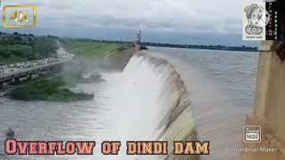 overflow of dindi dam - 003 Nalgonda district,  Telangana.