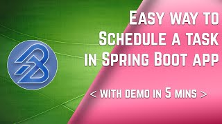 How to schedule a task in Spring boot application | #springboot | #java | #javaprogramming balaji