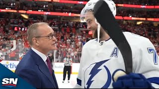 Panthers And Lightning Exchange Handshakes After Five-Game Series