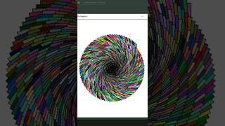 Vortex of Square 😎 with Python Turtle | #shorts #shortvideo #short #python #pythonturtle