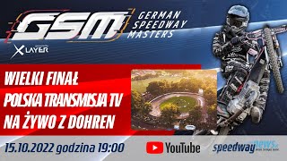 FINAŁ German Speedway Masters w Dohren - transmisja live z polskim komentarzem