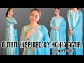 Recreate outfit inspired by Hania Amir ||dress design for girls ||outft from scratch ||worth 45k