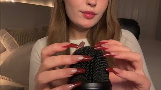 ASMR | Bare Mic Scratching \u0026 Hair Raking With Long Nails | Caleb's CV