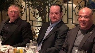 WWE Backstage Saudi Arabia Tour-Undertaker, Brock Lesnar, Angle, Roman at Greatest Royal Rumble 2018