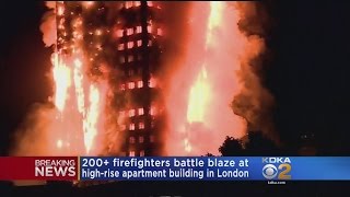 Fire Rages At London Apartment Building