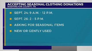 Washington County, Tennessee Detention Center to host clothing drop-off for released inmates