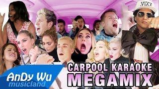 CARPOOL KARAOKE MEGAMIX ft. James Corden & All The Artists (2015-2016)