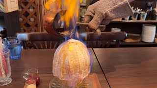 吉祥寺の燃えるかき氷 How to make burning shaved ice