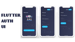 Welcome, Login, Signup Page - Flutter UI Response - Speed Code