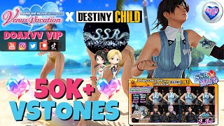 DOUBLE SSR?! [DOAXVV] x Destiny Child Collab SSR Pulls 55K+ ♥Vstones♥ (Steam English){Event Part 2}