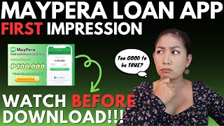 MayPera Online Loan App First Impression | Up To 100K Daw ang Credit Limit? Too Good to be True