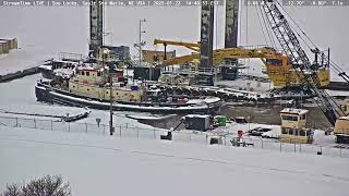 Tug Cheraw at the Soo breaking Ice on Jan 22nd, 2025