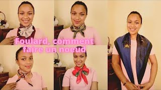 Foulard, comment faire un noeud - Tutorial DIY