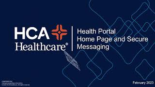 Expanse Health Portal - Home Page and Secure Messaging
