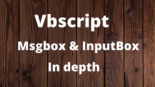 How to use the InputBox and MsgBox functions