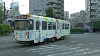 【路面電車動画】熊本市電１２２　つりかけの音　８５００形