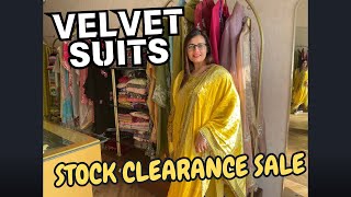 Boutique Style Velvet Suits Stock Clearance Sale Offer | Trendy Stuff By Richa Sharma