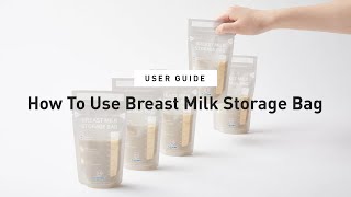 Haenim Breast Milk Storage Bag  |  How To Use Breast Milk Storage Bag