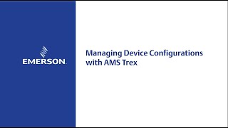 Gerenciando configurações do dispositivo com o AMS Trex