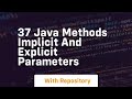 37 java methods implicit and explicit parameters