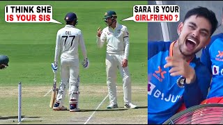 Ishan Kishan laughing when Steve Smith teasing Shubman Gill by asking about Sara Ind vs Aus 4th Test