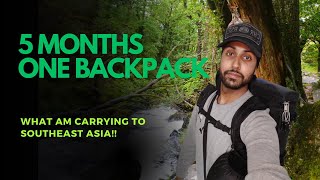 What I'm Carrying in My Backpack for 5 Months of Traveling in Southeast Asia | Packing Guide.