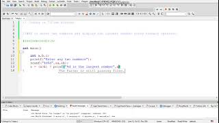 Program to find largest among two numbers using ternary operator |C programming|