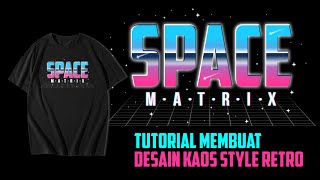 Cara Desain Kaos Vintage Style Retro