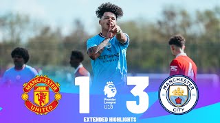 Manchester United vs Manchester City | Highlights | U18 Premier League 15-04-2023