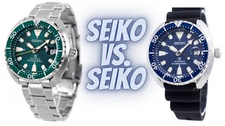 SEIKO MINI TURTLE  SBDY083 \u0026 SRPC39K1 | ROLEX HULK \u0026 SMURF ALTERNATIVES?