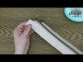 how to prepare a recessed zipper