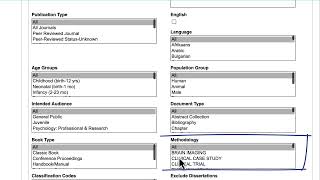 Peer-Reviewed Empirical Articles - Searching APA PsycInfo on EBSCOhost