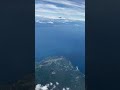 空から見る伊豆大島　大島空港と富士山