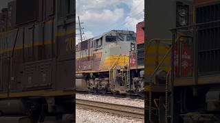 CP 7016 (Maroon\u0026Grey) Trails on a Colorful Lashup on CPKC 247 through Franklin Park IL