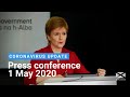 Coronavirus update from the First Minister: 1 May 2020