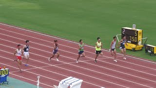 男子100m準決勝3組 千葉県選手権2024