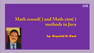 Math.round( ) and Math.rint( ) methods of java