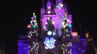 TDL ディズニー「30周年シンデレラ城のイルミネーション」