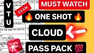 CC SUPER IMP 2026 VTU💯🤩 | BCS601 CLOUD COMPUTING Model Paper Solutions + PYQs | 22 Scheme #vtu #cse