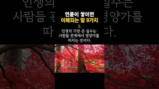 연륜이 쌓일수록 이해되는 말 9가지 | 오늘의명언 | 좋은글 | 명언모음 | 현실조언 | 쇼츠 #shorts#명언#인간관계 #asmr