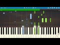 🎹萧忆情 拜无忧 —《萧音弥漫》 piano tutorial synthesia ❤️♫