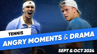 Tennis Angry Moments & Drama - September & October 2024