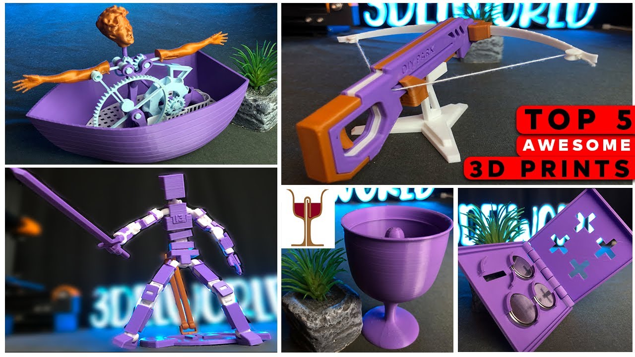 5 Weird Cool Fun 3d Printing Ideas Part 23 3dprinting Youtube