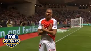Kylian Mbappe scores to seal the Ligue 1 title for Monaco | FOX SOCCER