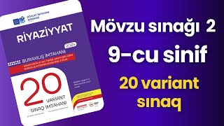 DİM Mövzu sınağı 2 | 20 variant sınaq ( 9-cu sinif )