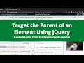 Target the Parent of an Element Using jQuery (jQuery) freeCodeCamp Tutorial