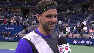 Grigor Dimitrov: "I'm just happy!" | US Open 2019 Quarterfinal