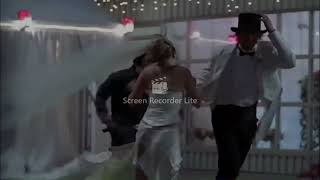 Sudden Windstorm blows wedding guests dresses around